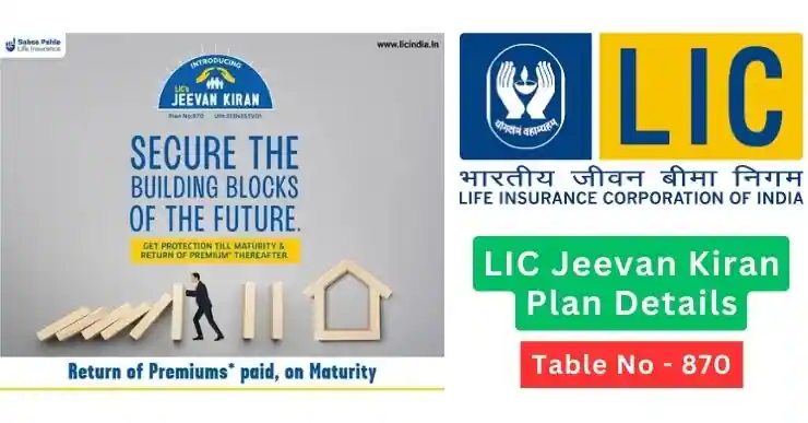 LIC Jeevan Kiran Plan 870 Details | Best Term Insurance Plan