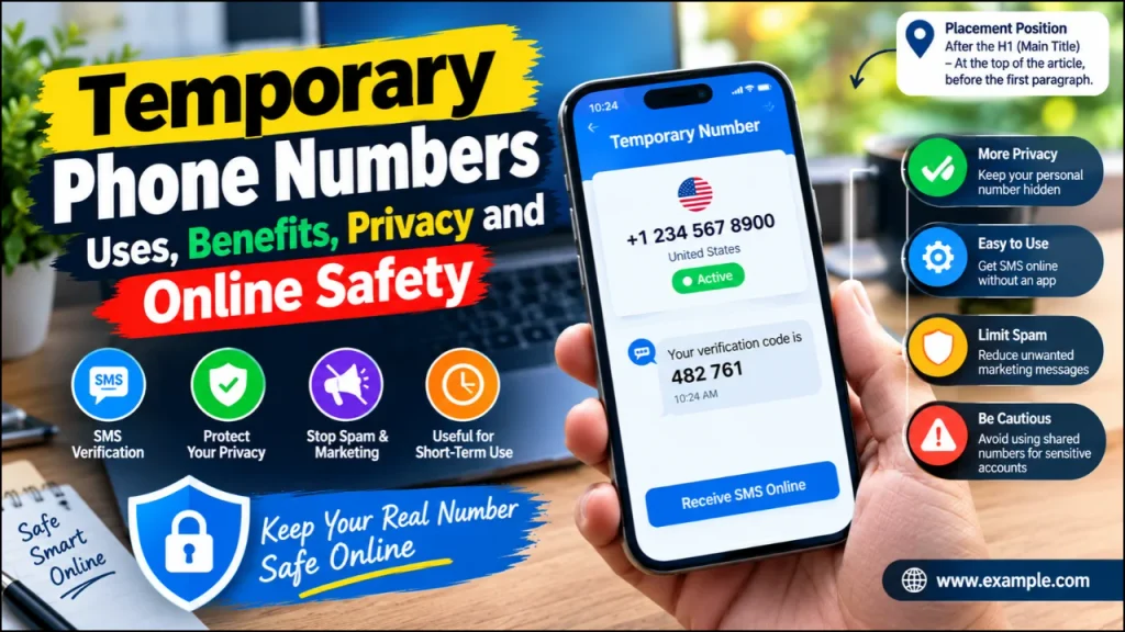 Temporary phone numbers for SMS verification, online privacy and safety.